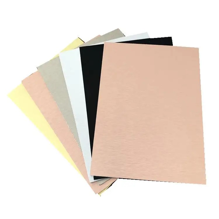 Alternative Wall Materials Black Brushed Aluminium Composite Panel